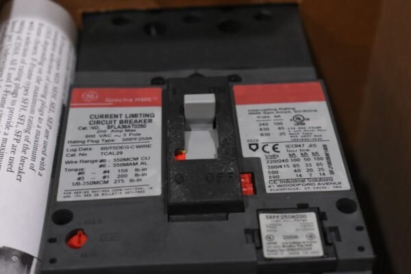 GENERAL ELECTRIC SFLA36AT0250 600V 250A NSMP Free Expedited Shipping - Image 2