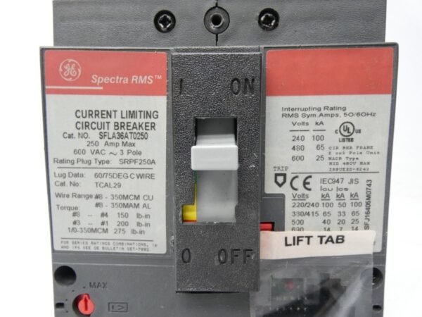 GENERAL ELECTRIC SFLA36AT0250 600V 250A NSMP Free Expedited Shipping - Image 4