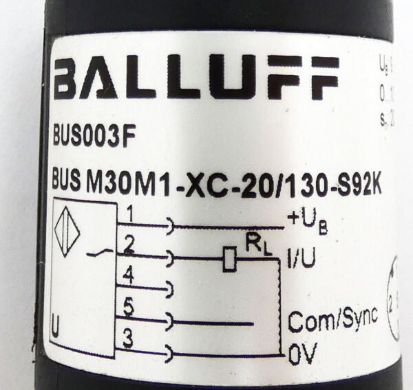 New BALLUFF BUS M30M1-XC-20/130-S92K BUS003F BUSM30M1-XC-20/130-S92K - Image 4