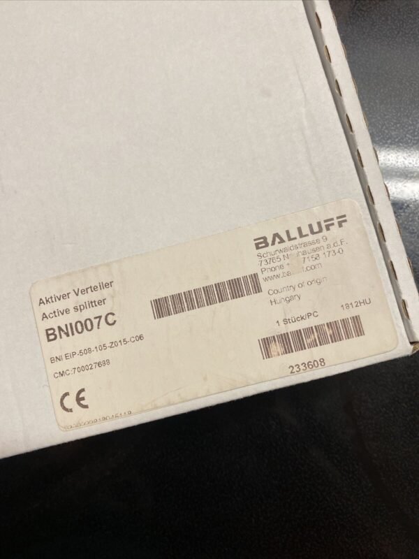BALLUFF BNI007C BNI EIP-508-105-Z015-C06 Ethernet module Free Expedited Shipping - Image 2